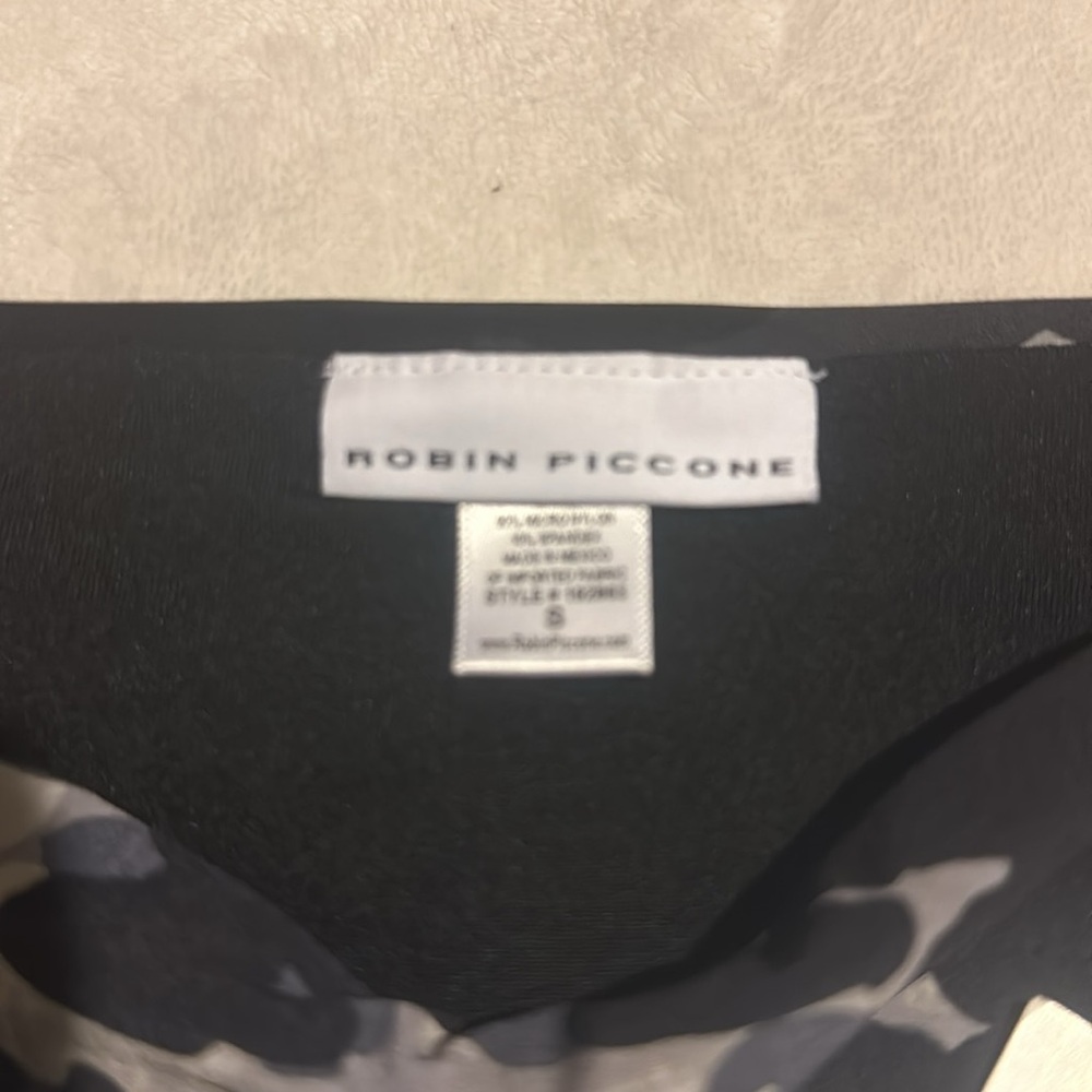 NWT Robin Piccone M Eden Camo grey multi Side Tie Bikini Bottom Swimsuit - Picture 5 of 10
